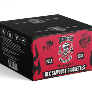 Redneck 10KG - HEX - Sawdust Premium Briquettes