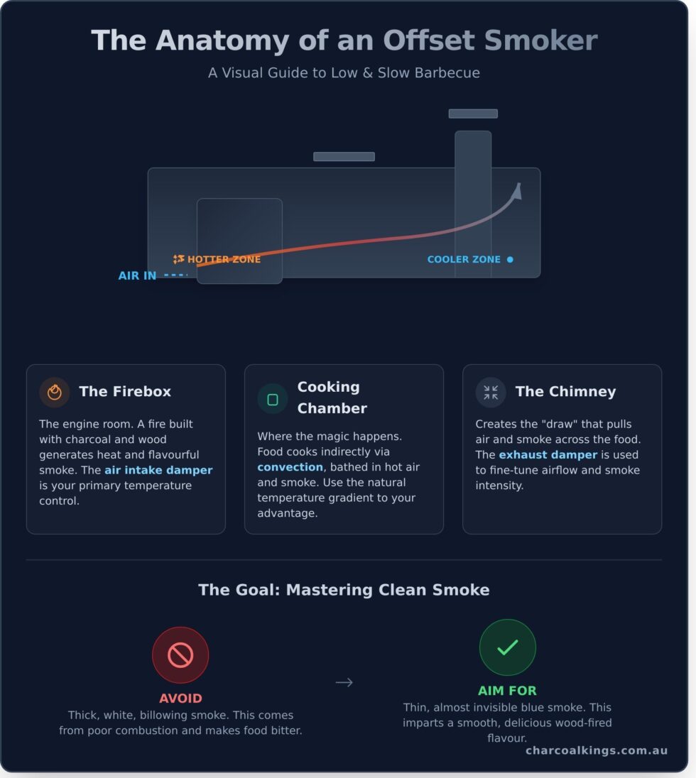 Offset Smoker Stack What Are Offset Smokers? A Complete Beginner's Guide | Charcoal Kings