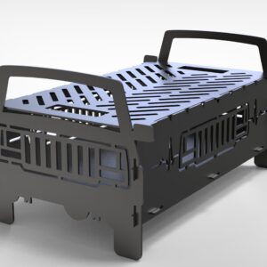 Jeep Grand Cherokee (ZJ) BBQ & Firepit Premium-grade mild steel outdoor BBQ firepit from Charcoal Kings