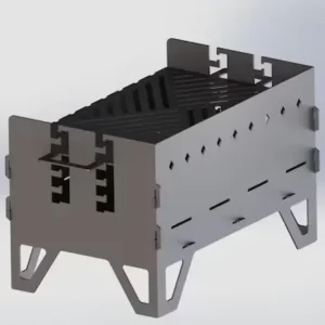 Adjustable Grill BBQ Premium-grade mild steel outdoor BBQ firepit from Charcoal Kings