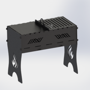 Blazefire BBQ Premium-grade mild steel outdoor BBQ firepit from Charcoal Kings
