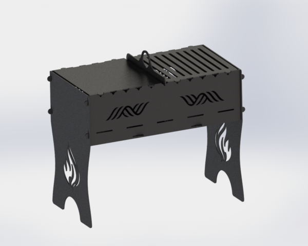 Blazefire BBQ Premium-grade mild steel outdoor BBQ firepit from Charcoal Kings