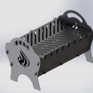 Fire Cradle BBQ & Firepit Premium-grade mild steel outdoor BBQ firepit from Charcoal Kings
