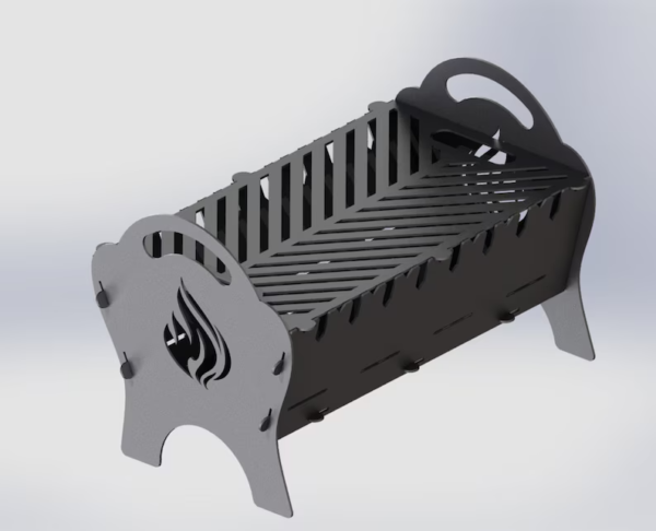 Fire Cradle BBQ & Firepit Premium-grade mild steel outdoor BBQ firepit from Charcoal Kings