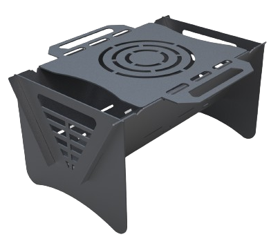 Inferno Square BBQ & Firepit Premium-grade mild steel outdoor BBQ firepit from Charcoal Kings