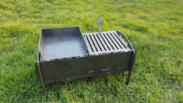 MiniFire Grill BBQ Premium-grade mild steel outdoor BBQ firepit from Charcoal Kings