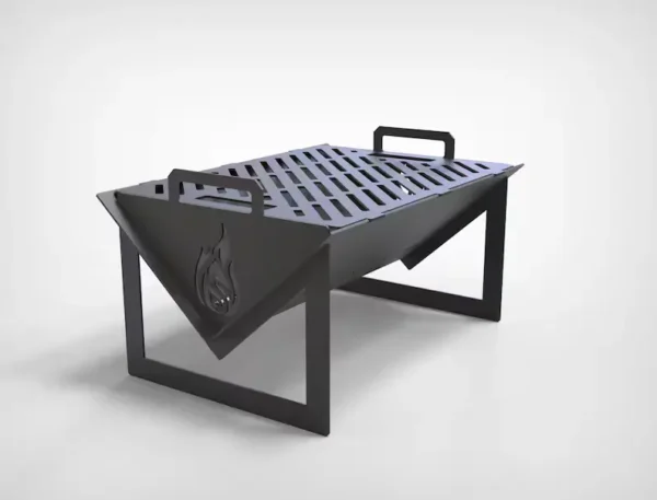 Squatri BBQ & Firepit Premium-grade mild steel outdoor BBQ firepit from Charcoal Kings