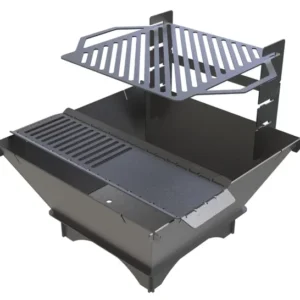 StackGrill BBQ Premium-grade mild steel outdoor BBQ firepit from Charcoal Kings