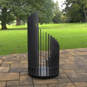 Twisted High Firepit Maraging Steel (MS) outdoor BBQ firepit from Charcoal Kings
