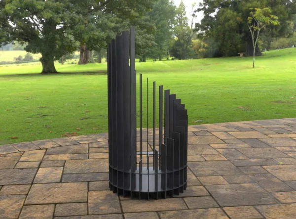 Twisted High Firepit Maraging Steel (MS) outdoor BBQ firepit from Charcoal Kings
