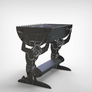 Atlantis BBQ & Firepit Premium-grade mild steel outdoor BBQ firepit from Charcoal Kings