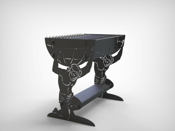 Atlantis BBQ & Firepit Premium-grade mild steel outdoor BBQ firepit from Charcoal Kings