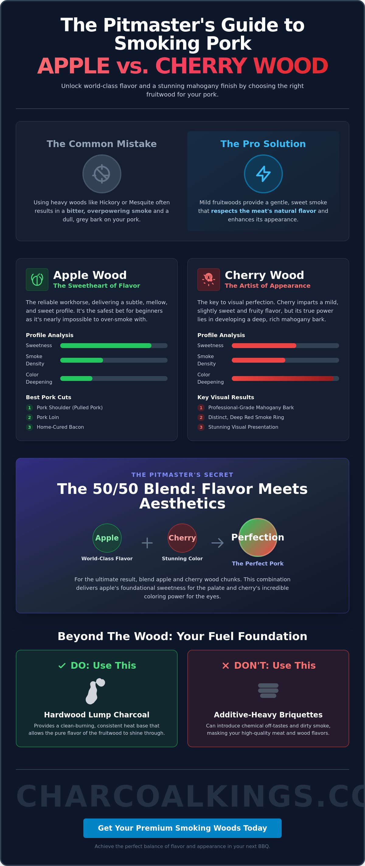 Apple Wood vs. Cherry Wood for Pork: The Ultimate Smoke Flavour Guide