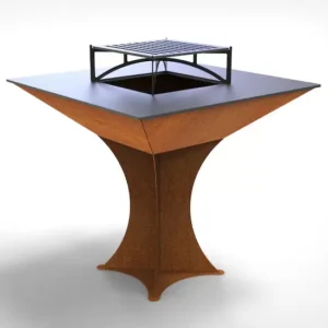 Squarestand Grill & BBQ Premium-grade mild steel outdoor BBQ firepit from Charcoal Kings