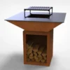 Squarestacker Grill & BBQ Premium-grade mild steel outdoor BBQ firepit from Charcoal Kings