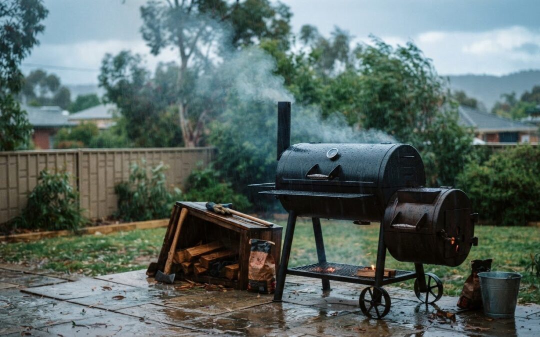 Managing a Smoker During a Sudden Downpour Without Panic